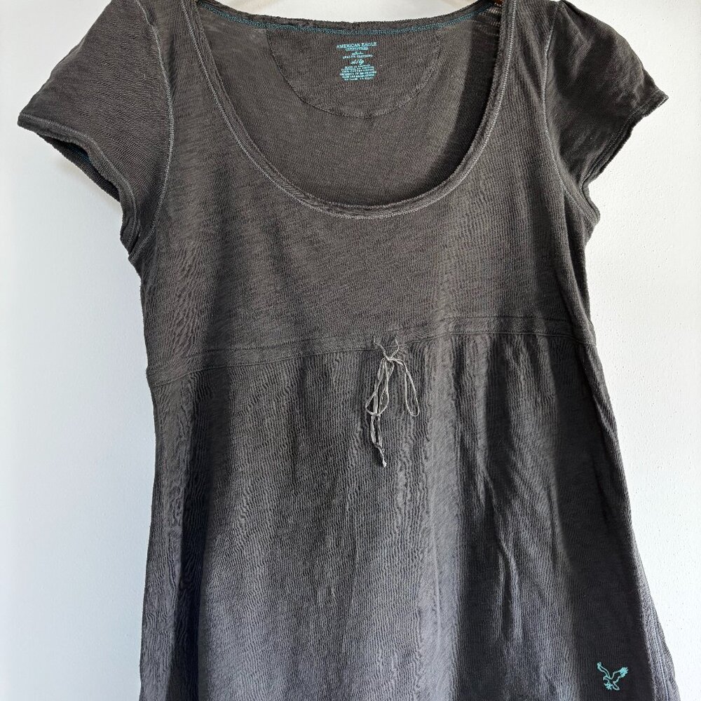 Y2K AMERICAN EAGLE OUTFITTERS CAP SLEEVE TSHIRT TUNIC SIZE XLARGE